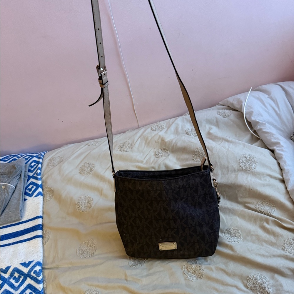 Michael Kors Brown  Sleek Crossbody Bag